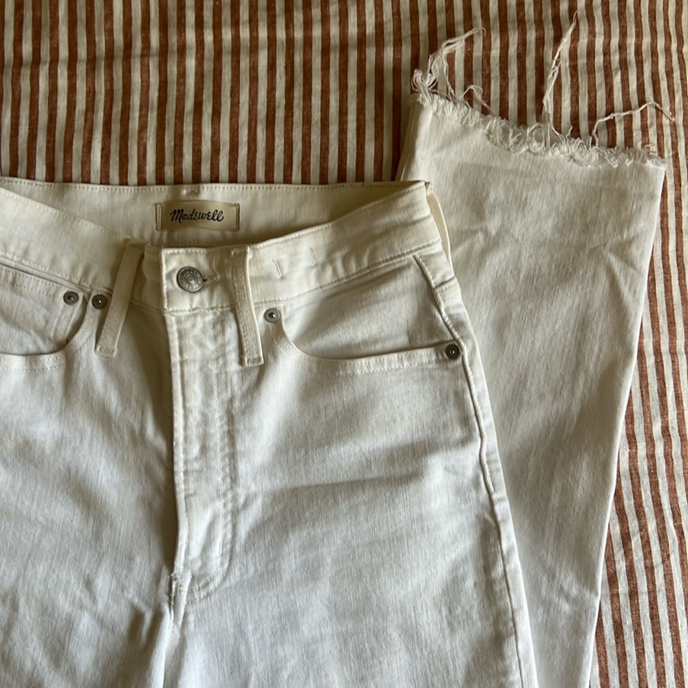Perfect vintage distressed white jean